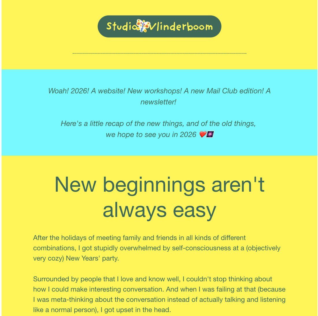 We're starting a newsletter!