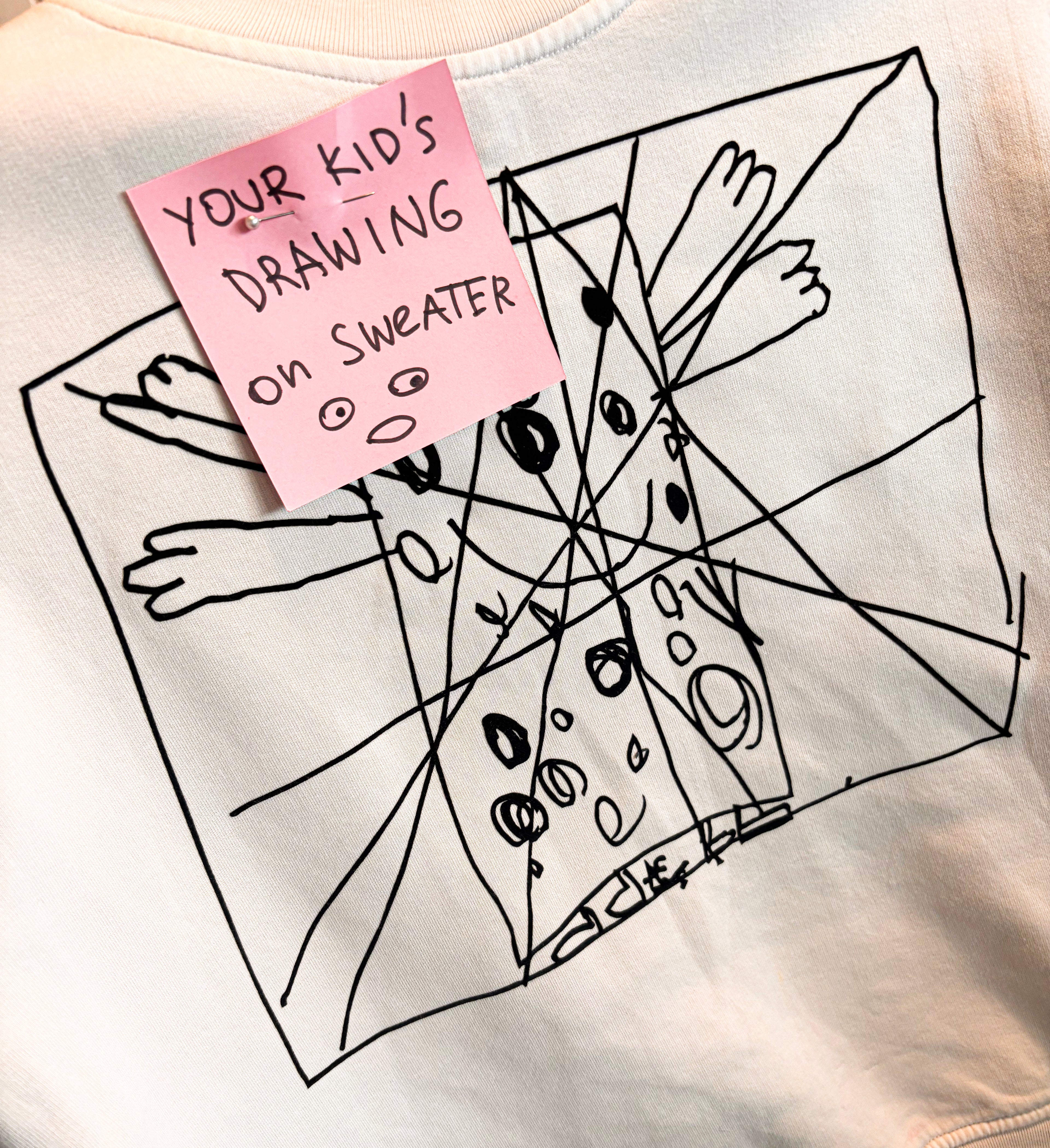 Sweatshirt with YOUR KID'S drawing