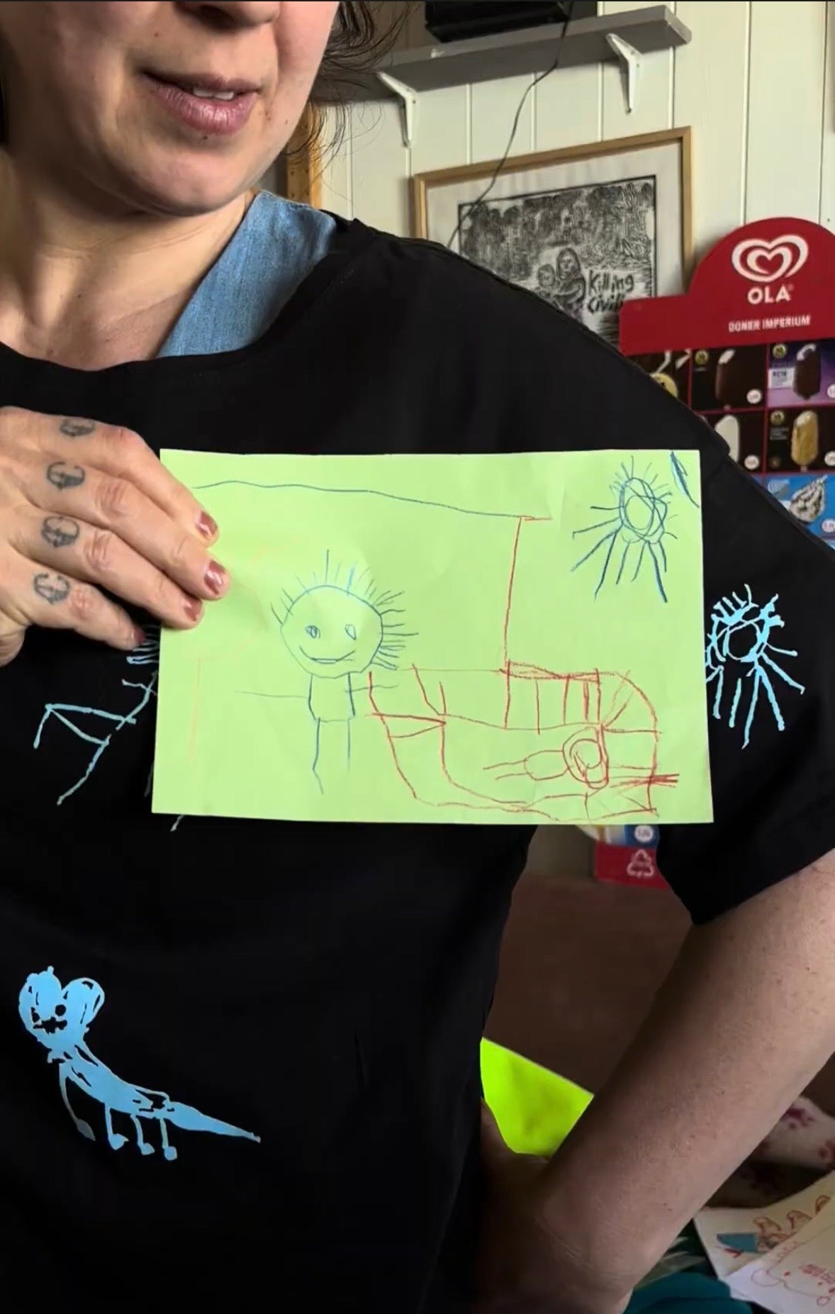 T-shirt with YOUR KID'S drawing