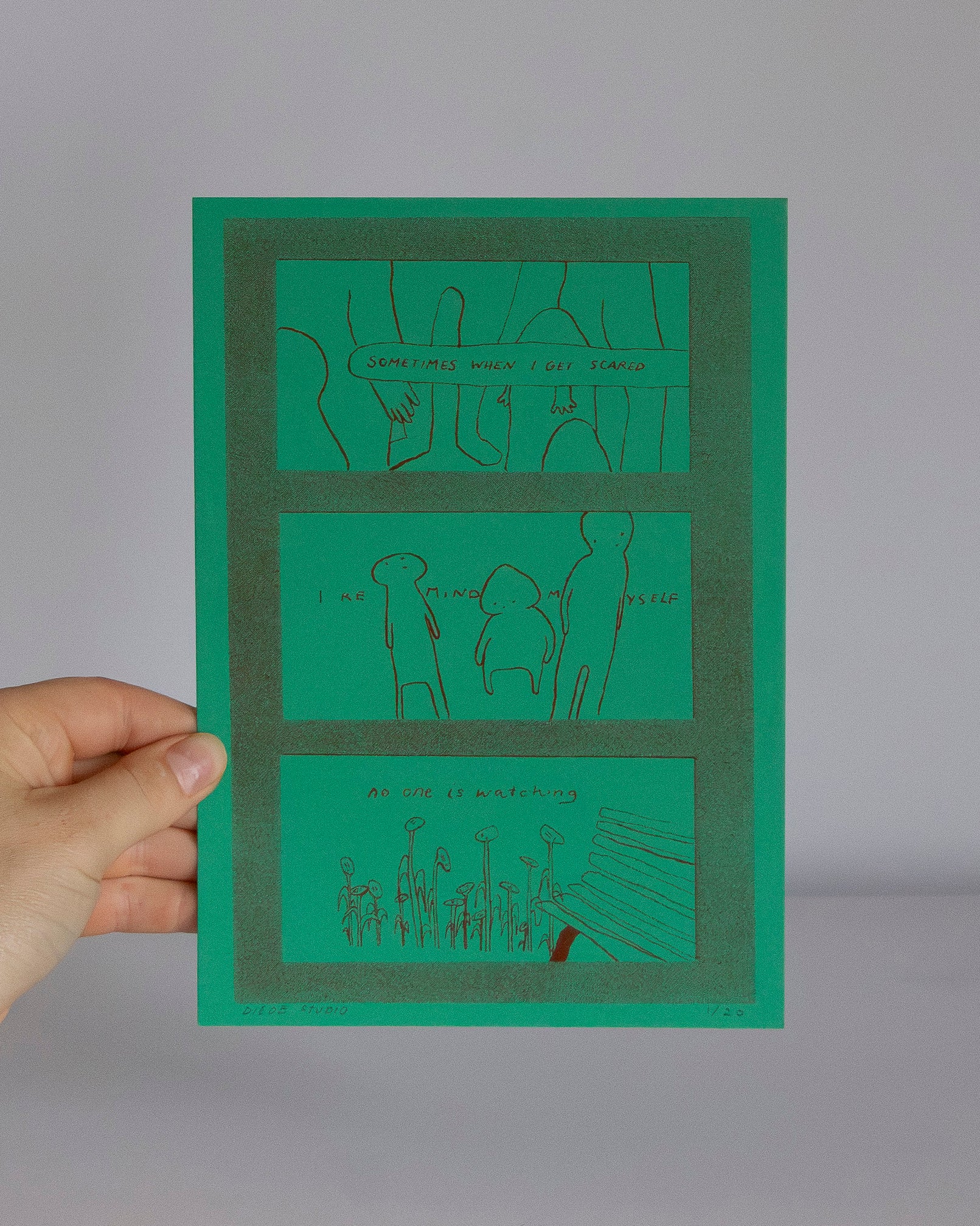 A5 print : no one is watching